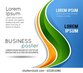 Vector brochure, flyer, magazine cover & poster template
