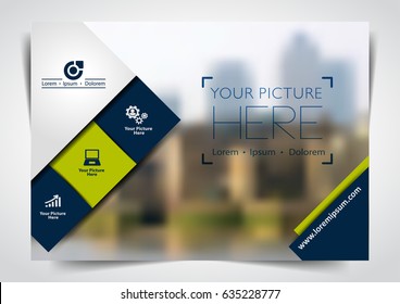 Vector brochure, flyer, magazine cover & poster template. A4