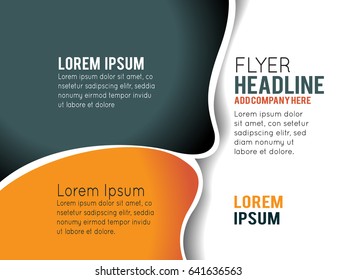 Vector brochure, flyer, magazine cover & poster template