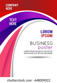 Vector brochure, flyer, magazine cover & poster template