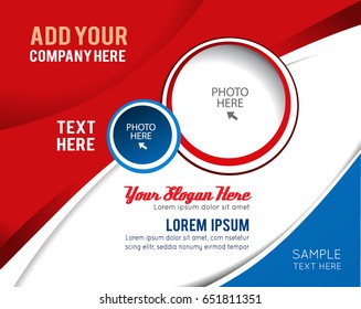 Vector brochure or flyer, magazine cover & poster template