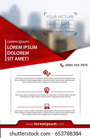 Vector brochure, flyer, magazine cover & poster template. A4