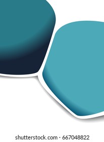 Vector brochure, flyer, magazine cover & poster template