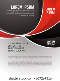 Vector brochure, flyer, magazine cover & poster template