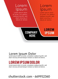 Vector brochure, flyer, magazine cover & poster template