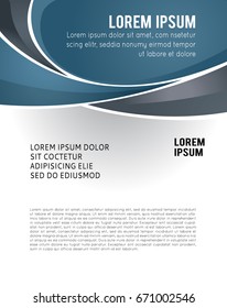 Vector brochure, flyer, magazine cover & poster template