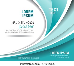 Vector brochure, flyer, magazine cover & poster template