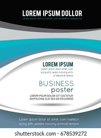 Vector brochure, flyer, magazine cover & poster template