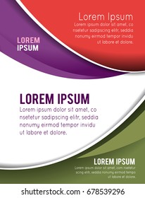 Vector brochure, flyer, magazine cover & poster template