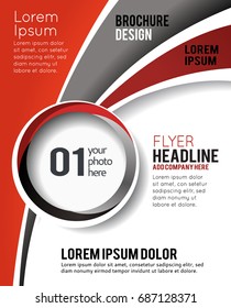 Vector brochure, flyer, magazine cover & poster template