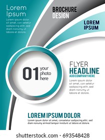 Vector brochure, flyer, magazine cover & poster template