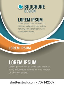 Vector brochure, flyer, magazine cover & poster template