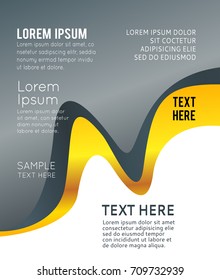 Vector brochure, flyer, magazine cover & poster template