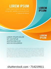 Vector brochure, flyer, magazine cover & poster template