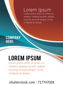 Vector brochure, flyer, magazine cover & poster template
