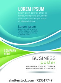 Vector brochure, flyer, magazine cover & poster template