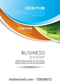 Vector brochure, flyer, magazine cover & poster template