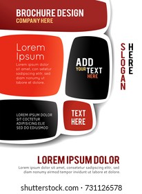Vector brochure, flyer, magazine cover & poster template