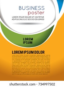 Vector brochure, flyer, magazine cover & poster template