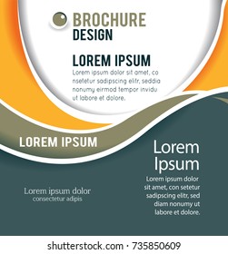 Vector brochure, flyer, magazine cover & poster template