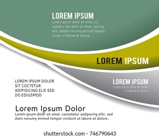 Vector brochure, flyer, magazine cover & poster template