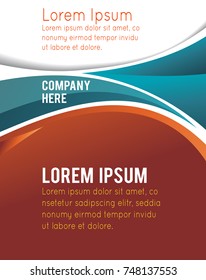 Vector brochure, flyer, magazine cover & poster template