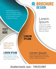 Vector brochure, flyer, magazine cover & poster template