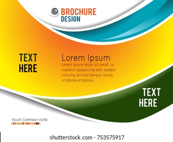 Vector brochure, flyer, magazine cover & poster template