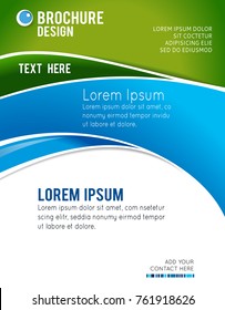 Vector brochure, flyer, magazine cover & poster template