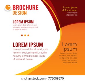 Vector brochure, flyer, magazine cover & poster template