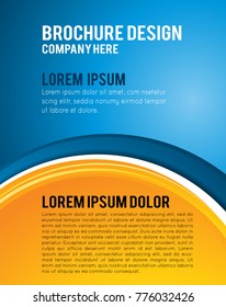 Vector brochure, flyer, magazine cover & poster template