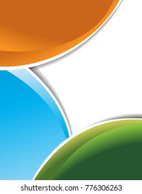 Vector brochure, flyer, magazine cover & poster template
