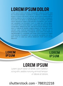 Vector brochure, flyer, magazine cover & poster template