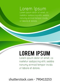 Vector brochure, flyer, magazine cover & poster template