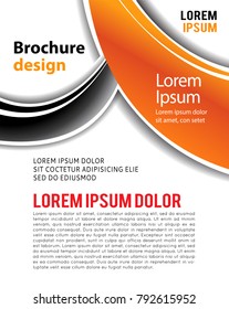 Vector brochure, flyer, magazine cover & poster template