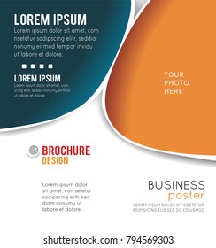 Vector brochure, flyer, magazine cover & poster template