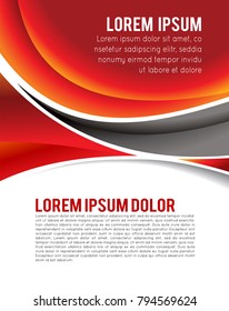 Vector brochure, flyer, magazine cover & poster template
