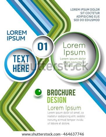 Vector brochure, flyer, magazine cover & poster template