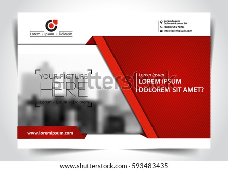 Vector brochure, flyer, magazine cover & poster template.