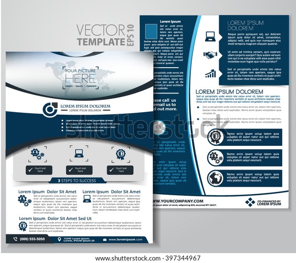 Vector Brochure Flyer Magazine Cover Poster Stock Vector Royalty Free