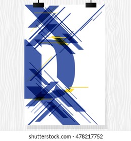 Vector brochure flyer. Magazine flyer design. Poster template design. New flyer design