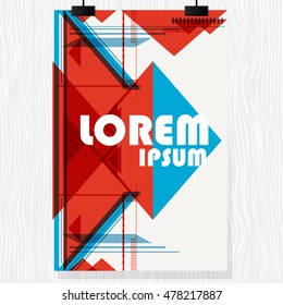 Vector brochure flyer. Magazine flyer design. Poster template design. New flyer design