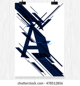 Vector brochure flyer. Magazine flyer design. Poster template design. New flyer design