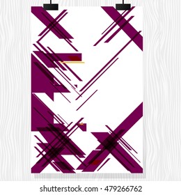Vector brochure flyer. Magazine flyer design. Poster template design. New flyer design