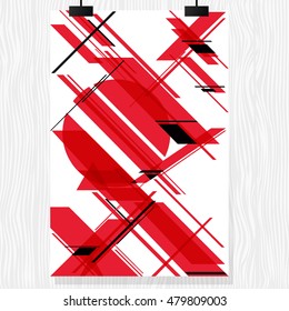 Vector brochure flyer. Magazine flyer design. Poster template design. New flyer design