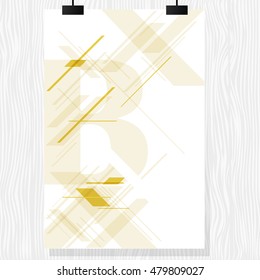 Vector brochure flyer. Magazine flyer design. Poster template design. New flyer design