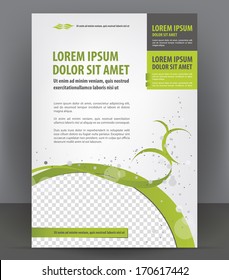 Vector brochure, flyer, magazine, poster and cover empty template