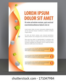 Vector brochure, flyer, magazine, poster and cover empty template