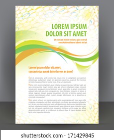 Vector brochure, flyer, magazine, poster and cover empty template