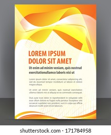 Vector brochure, flyer, magazine, poster and cover empty template
